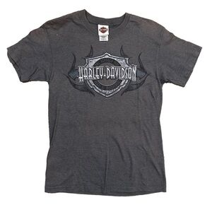 Harley-Davidson Men’s Gray Mile High Colorado Short Sleeve Biker Tee Shirt